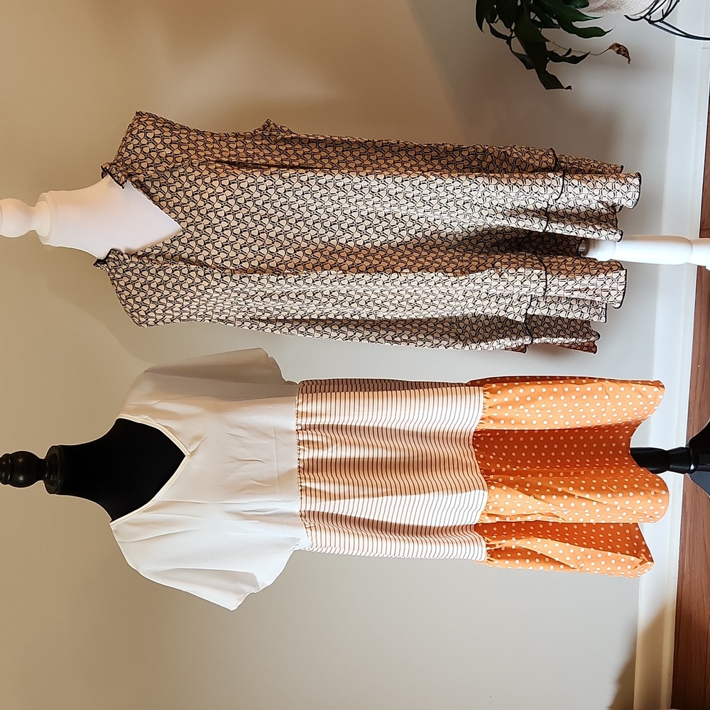 2 Polyester Dresses Closet Clear Out. MAKE AN OFFER